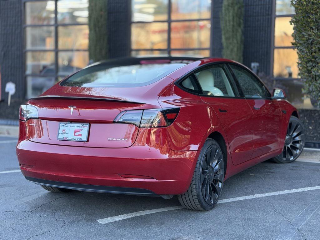 used 2023 Tesla Model 3 car, priced at $26,795
