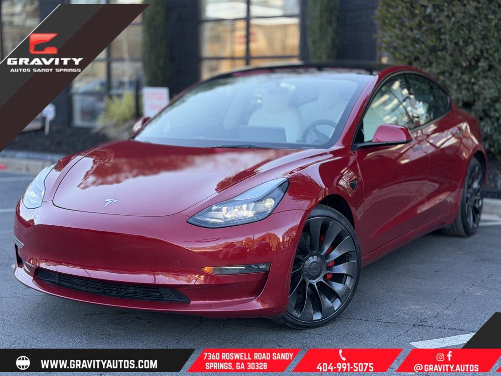 used 2023 Tesla Model 3 car, priced at $26,795