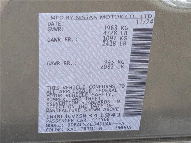 new 2025 Nissan Altima car, priced at $31,261