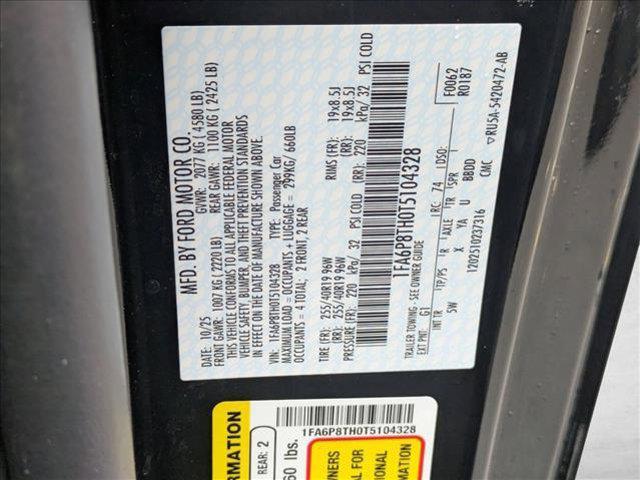 new 2026 Ford Mustang car, priced at $44,775