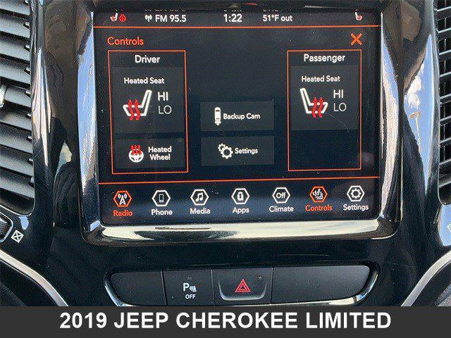 used 2019 Jeep Cherokee car, priced at $17,716