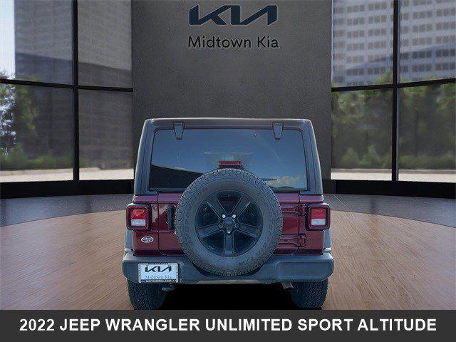 used 2022 Jeep Wrangler Unlimited car, priced at $27,140