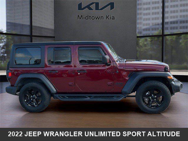 used 2022 Jeep Wrangler Unlimited car, priced at $27,140