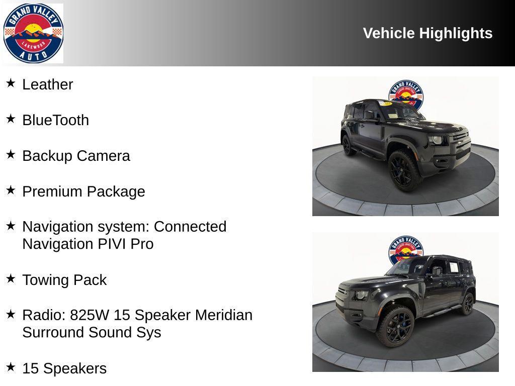 used 2022 Land Rover Defender car, priced at $51,487