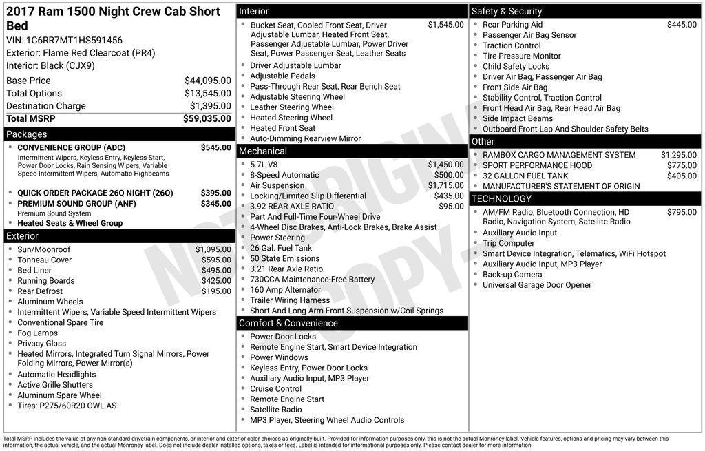 used 2017 Ram 1500 car, priced at $25,297