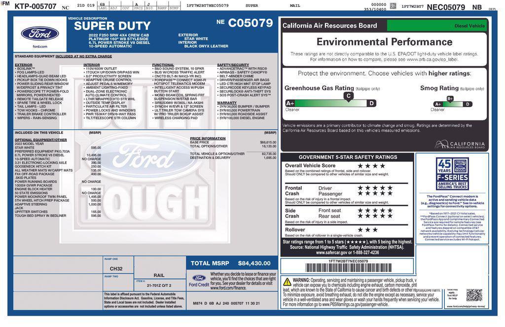 used 2022 Ford F-250 car, priced at $57,797
