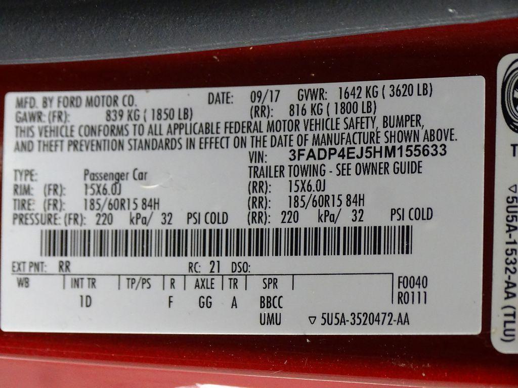 used 2017 Ford Fiesta car, priced at $6,600