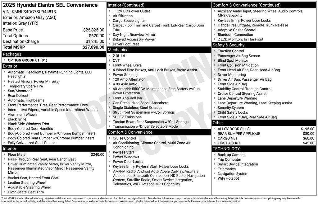 used 2025 Hyundai Elantra car, priced at $21,956