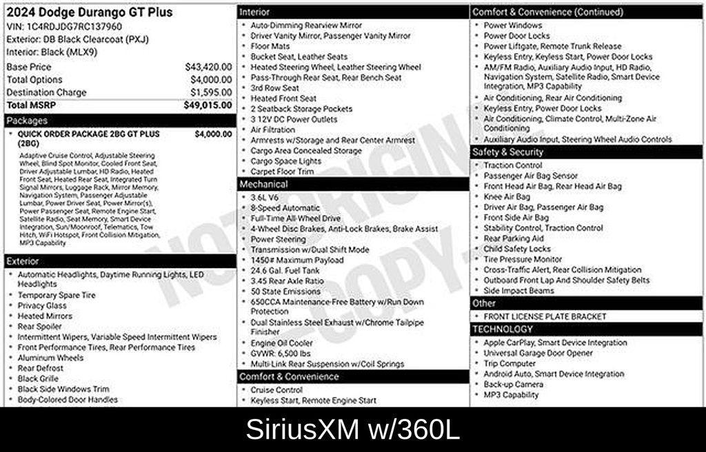 used 2024 Dodge Durango car, priced at $30,797