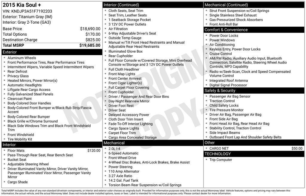 used 2015 Kia Soul car, priced at $9,097