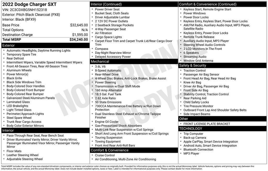 used 2022 Dodge Charger car, priced at $21,420