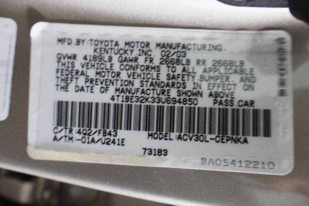 used 2003 Toyota Camry car, priced at $5,000