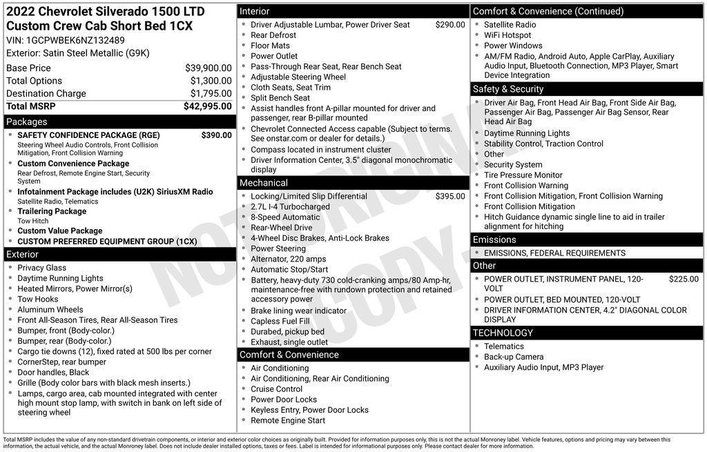 used 2022 Chevrolet Silverado 1500 Limited car, priced at $26,500