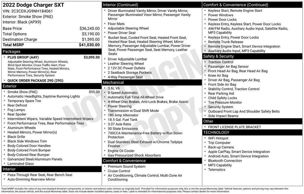 used 2022 Dodge Charger car, priced at $29,497