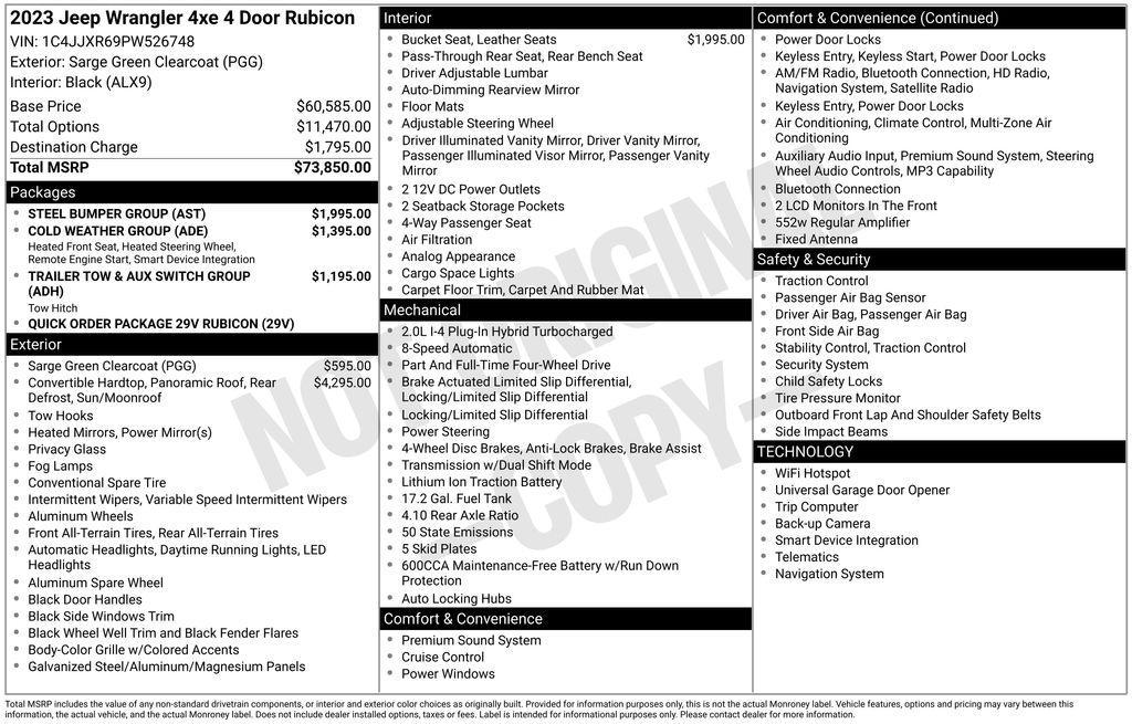 used 2023 Jeep Wrangler 4xe car, priced at $35,597