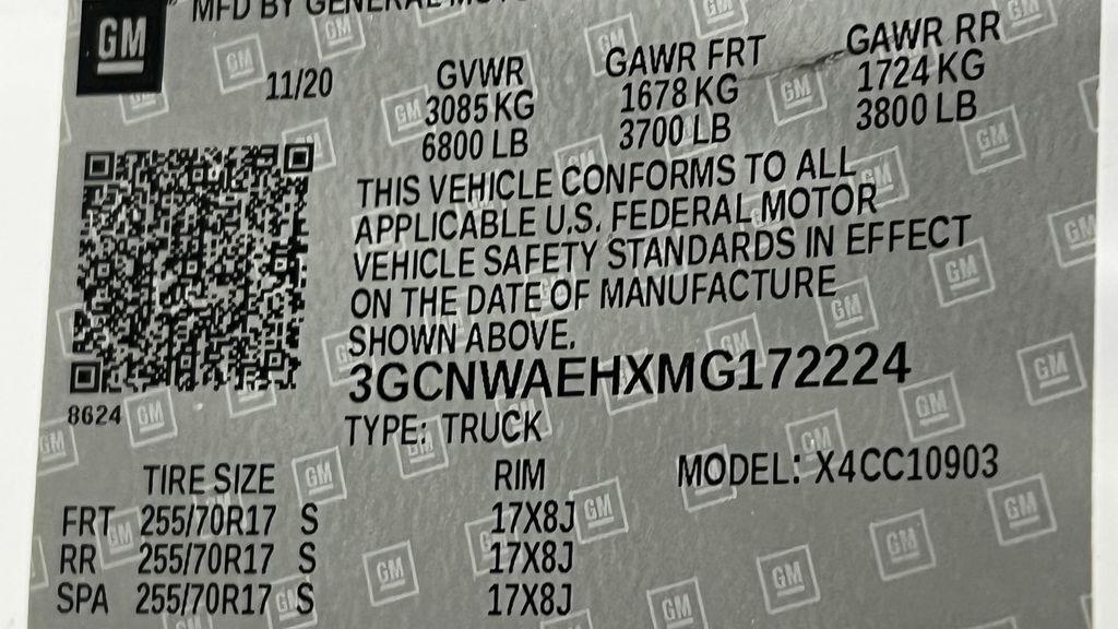 used 2021 Chevrolet Silverado 1500 car, priced at $16,800