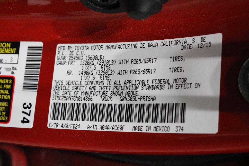 used 2016 Toyota Tacoma car, priced at $28,500