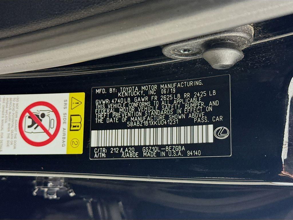 used 2019 Lexus ES 350 car, priced at $23,500