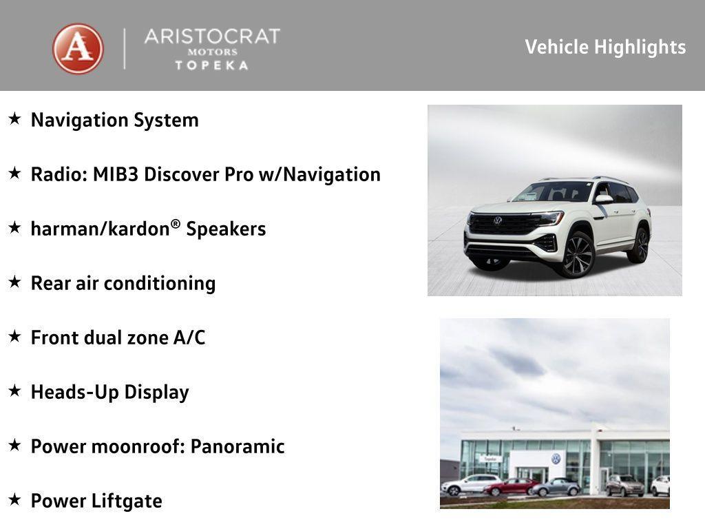 new 2026 Volkswagen Atlas car, priced at $58,286