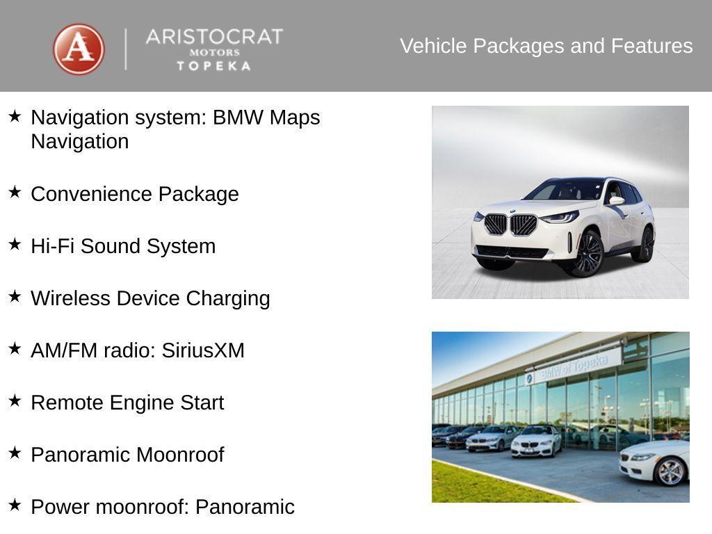 new 2026 BMW X3 car, priced at $55,540