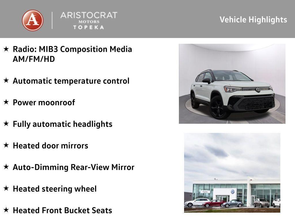 new 2026 Volkswagen Taos car, priced at $34,497