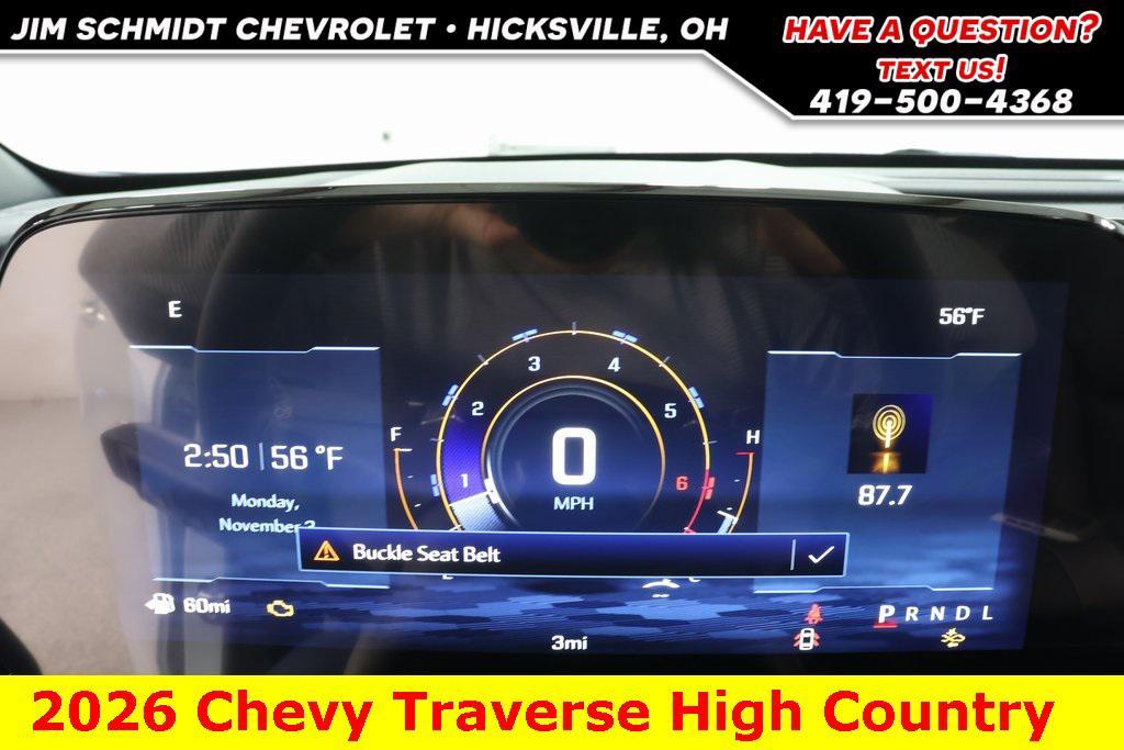 new 2026 Chevrolet Traverse car, priced at $55,163
