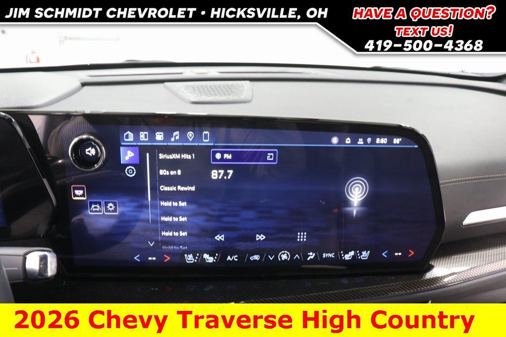 new 2026 Chevrolet Traverse car, priced at $55,163