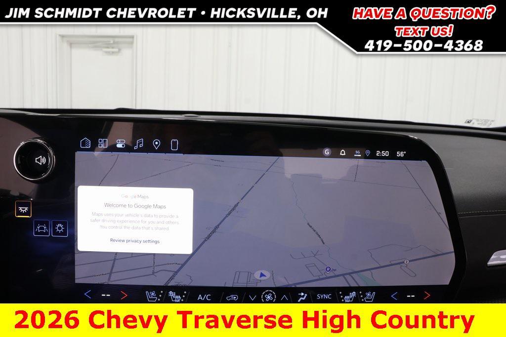 new 2026 Chevrolet Traverse car, priced at $55,163