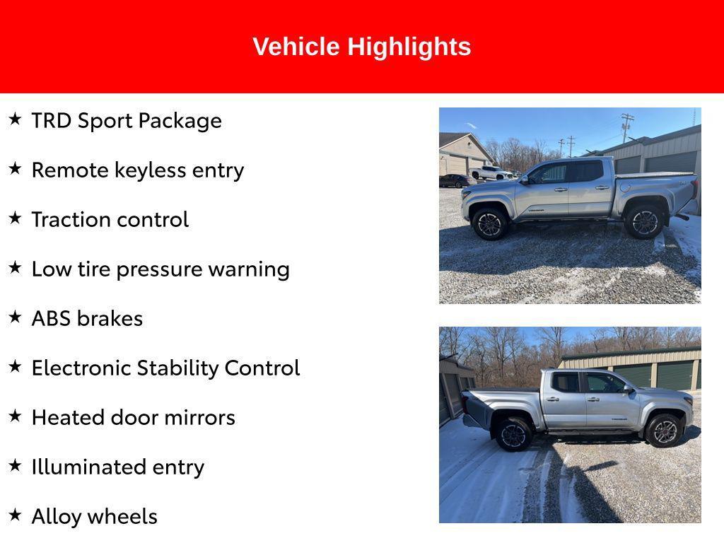 used 2024 Toyota Tacoma car, priced at $38,140