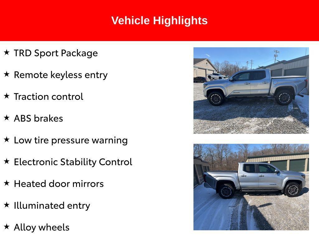 used 2024 Toyota Tacoma car, priced at $39,645
