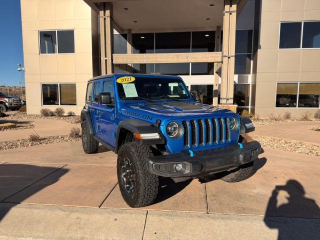 used 2021 Jeep Wrangler Unlimited 4xe car, priced at $34,800