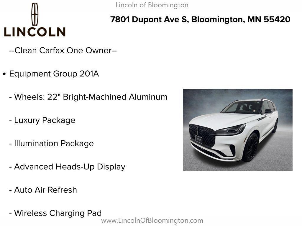 used 2025 Lincoln Aviator car, priced at $64,991
