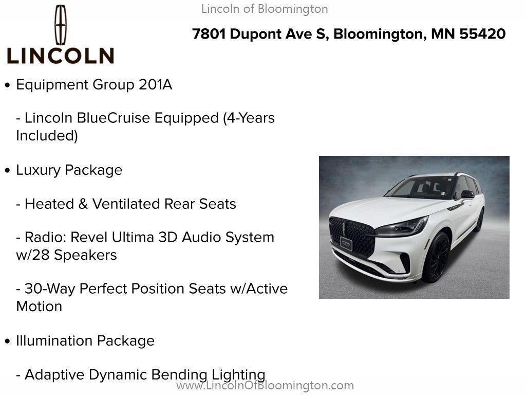 used 2025 Lincoln Aviator car, priced at $64,991
