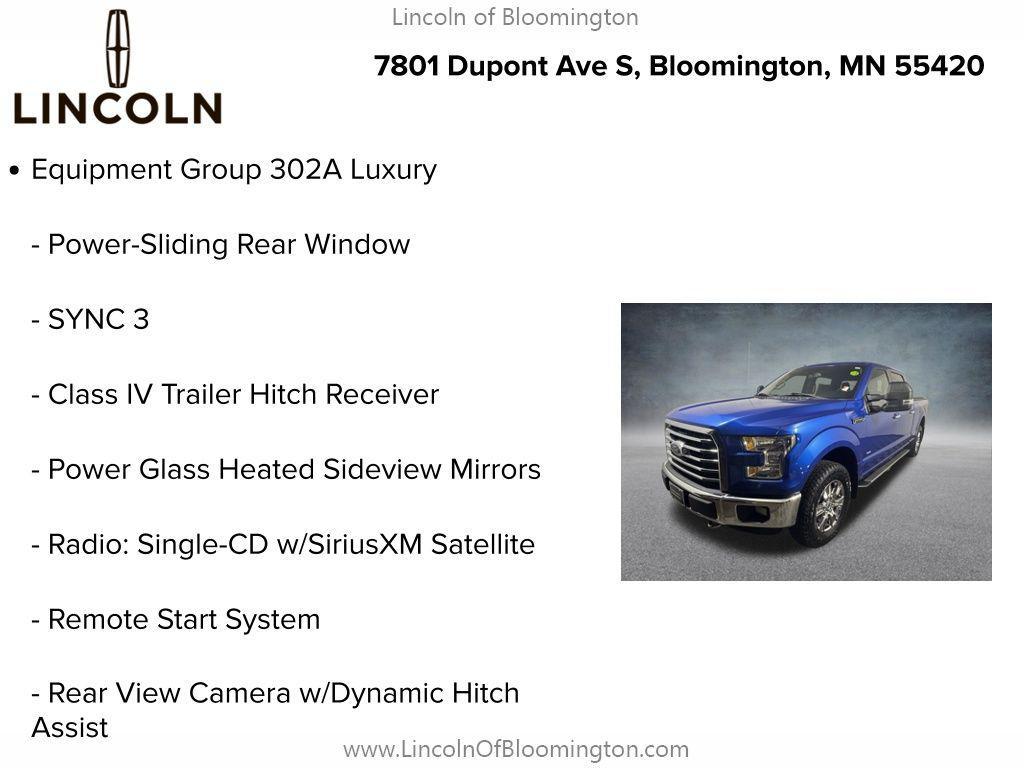used 2016 Ford F-150 car, priced at $18,655