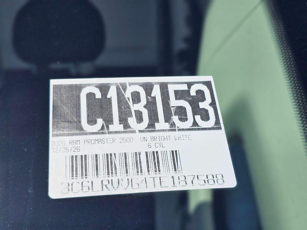 new 2026 Ram ProMaster 2500 car, priced at $49,555