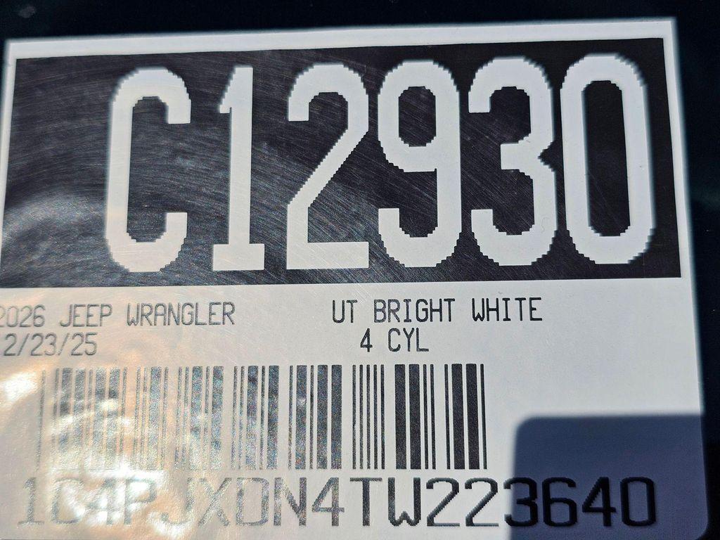 new 2026 Jeep Wrangler car, priced at $33,410