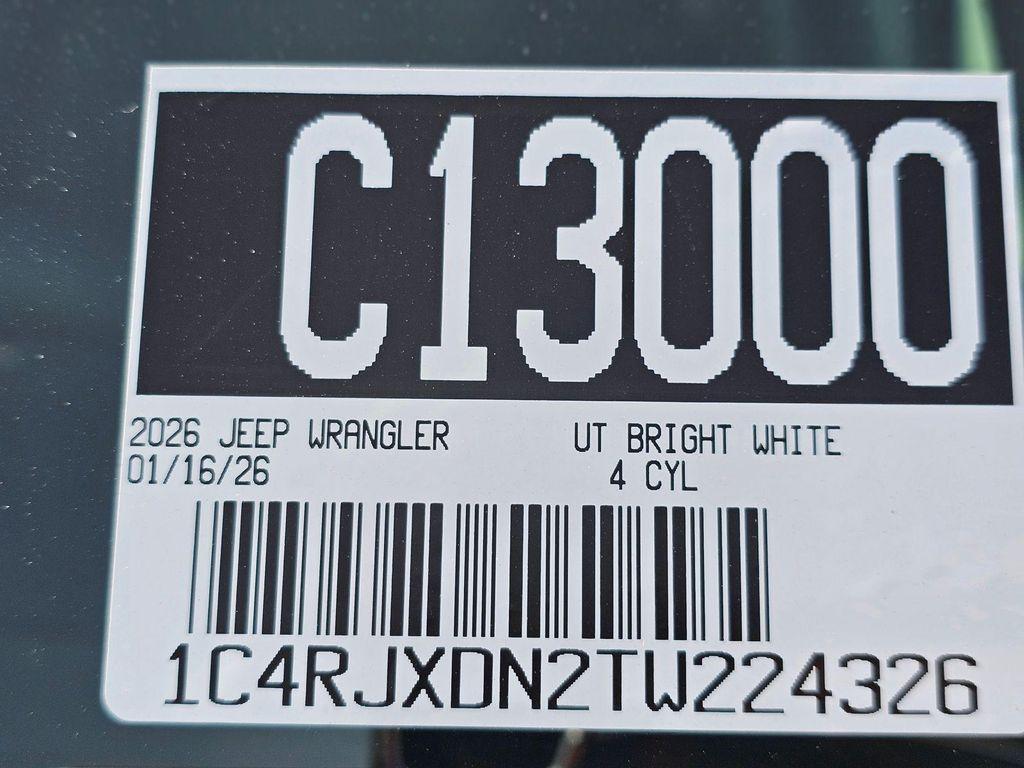 new 2026 Jeep Wrangler car, priced at $50,885