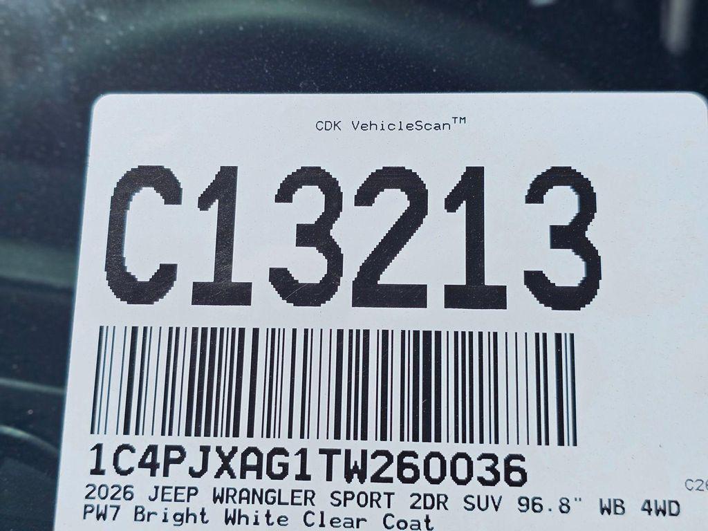 new 2026 Jeep Wrangler car, priced at $25,910