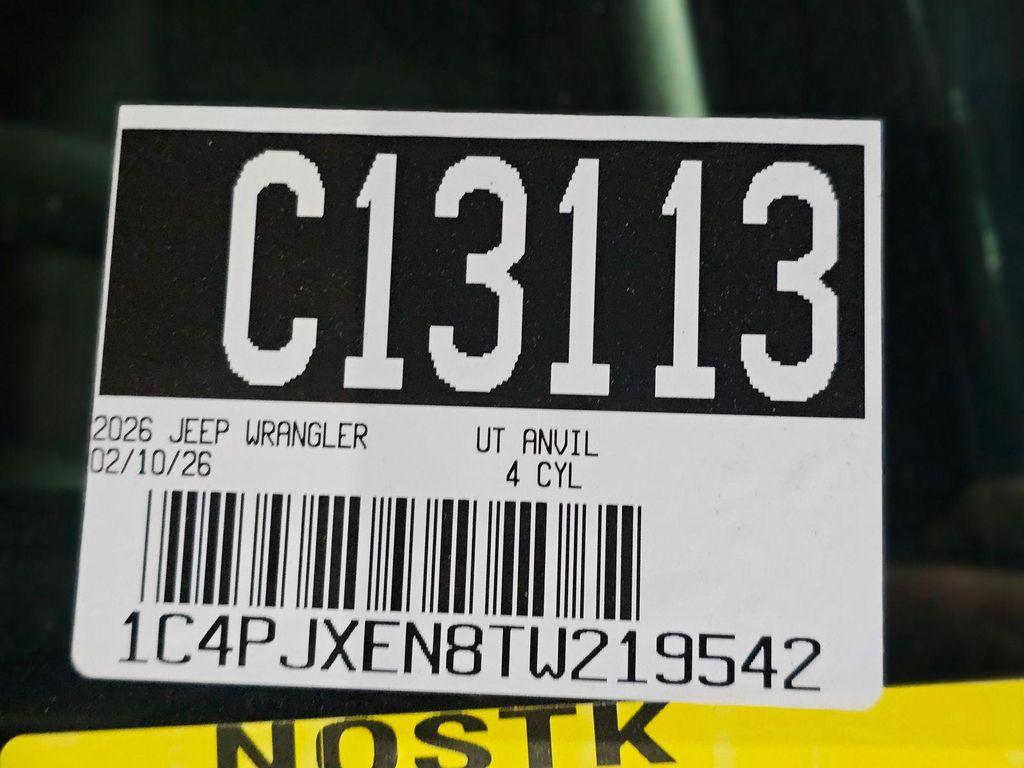 new 2026 Jeep Wrangler car, priced at $54,550