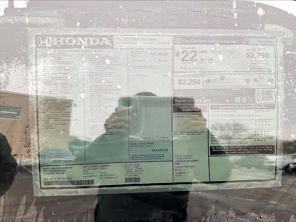 new 2026 Honda Odyssey car, priced at $49,445