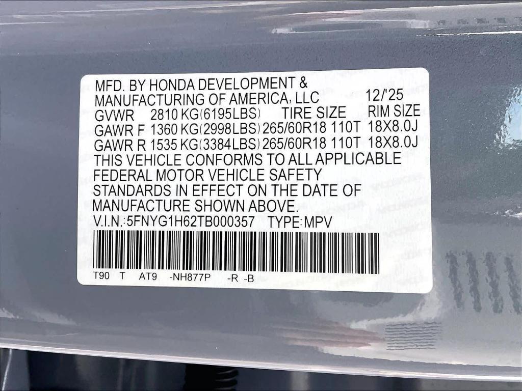 new 2026 Honda Pilot car, priced at $49,692