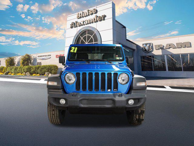 used 2021 Jeep Wrangler Unlimited car, priced at $29,000