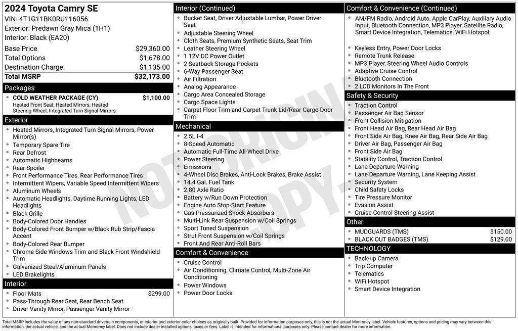 used 2024 Toyota Camry car, priced at $28,495