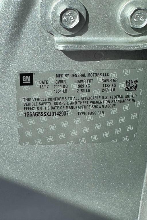 used 2018 Cadillac ATS car, priced at $17,900