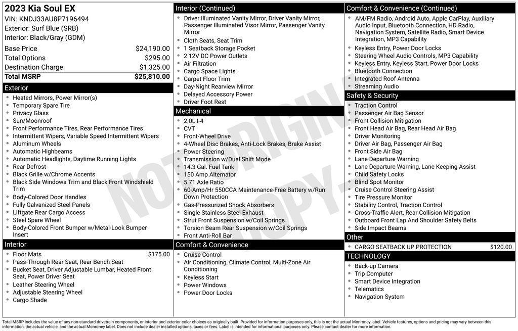 used 2023 Kia Soul car, priced at $17,899