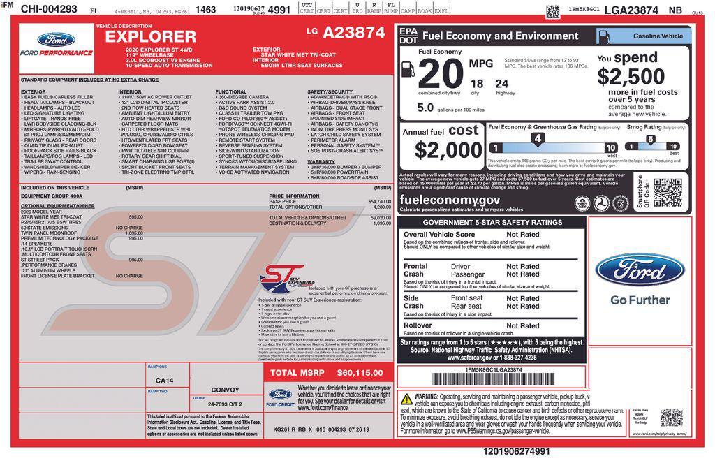 used 2020 Ford Explorer car, priced at $25,991