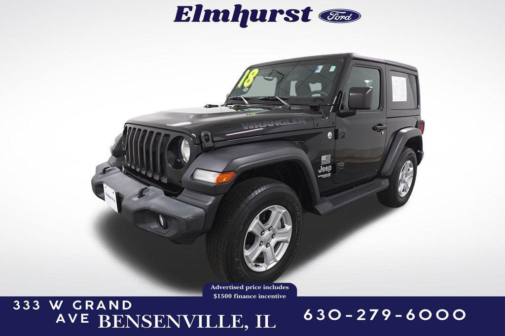 used 2018 Jeep Wrangler car, priced at $21,991