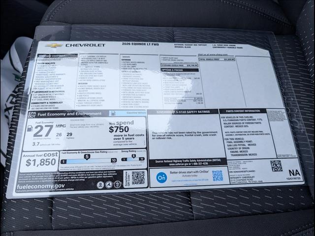 new 2026 Chevrolet Equinox car, priced at $29,808