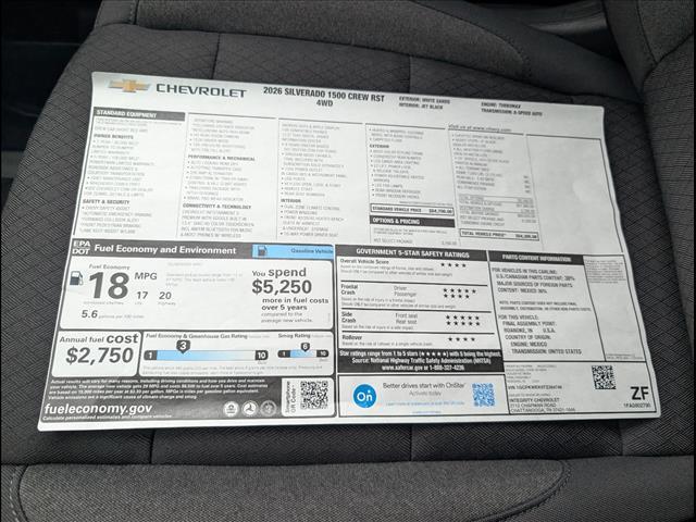 new 2026 Chevrolet Silverado 1500 car, priced at $48,265