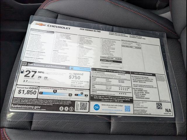 new 2026 Chevrolet Equinox car, priced at $35,595